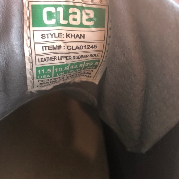 CLAE Brown Leather Boots Size 11.5 - Picture 10 of 10